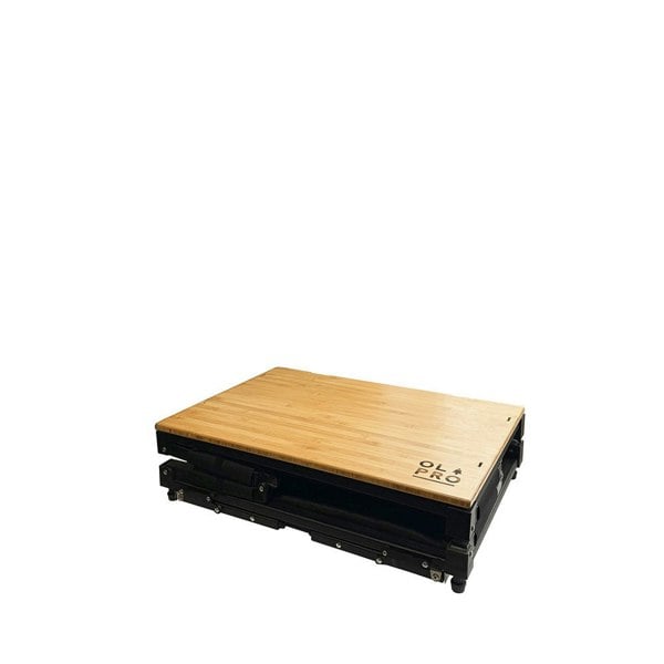 Bamboo 3 in 1 Folding Table/Storage Camping Cupboard OLPRO