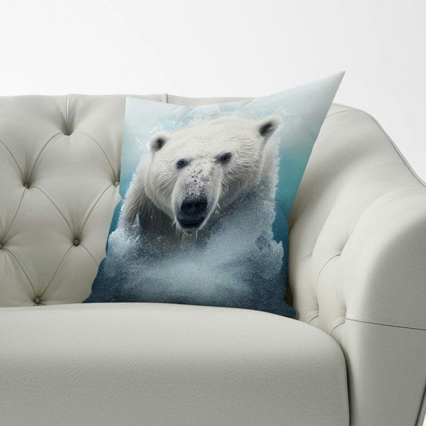 Warren Reed Polar Bear Splashart Cushions