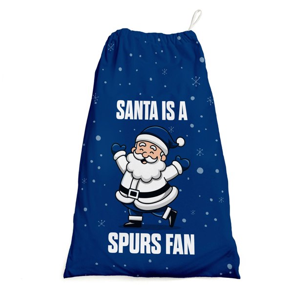 BritishmadeGifts Santa is a Spurs Fan - Football Fan Santa Sack