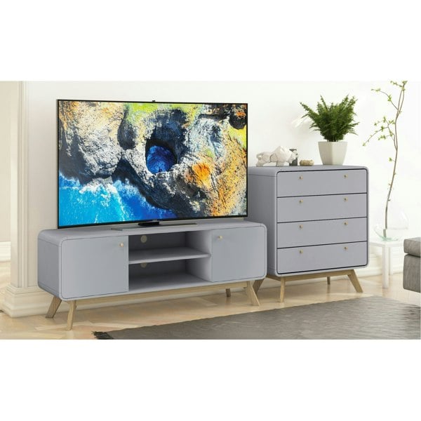 Dorel Home Loft24 Cassie Chest with 4 Drawers Grey