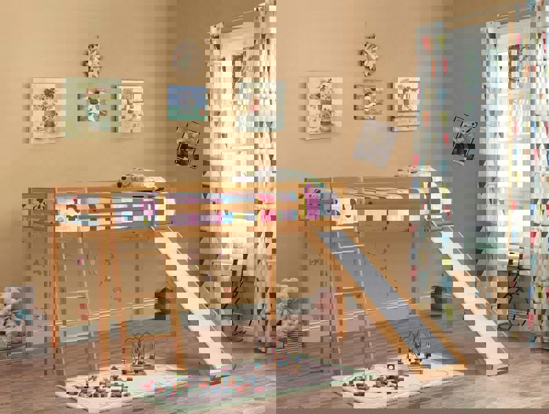 Comfy Living Practical 3ft Wooden Mid Sleeper Bed - A Stylish and Space-Efficient Choice for Your Child’s Bedroom