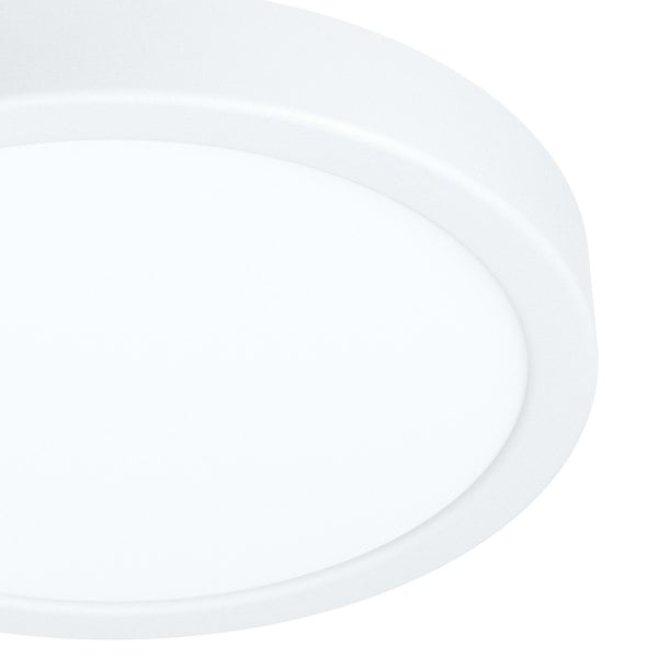 EGLO Fueva 6 Ultra-Slim Surface-Mounted White Round LED Light WBS
