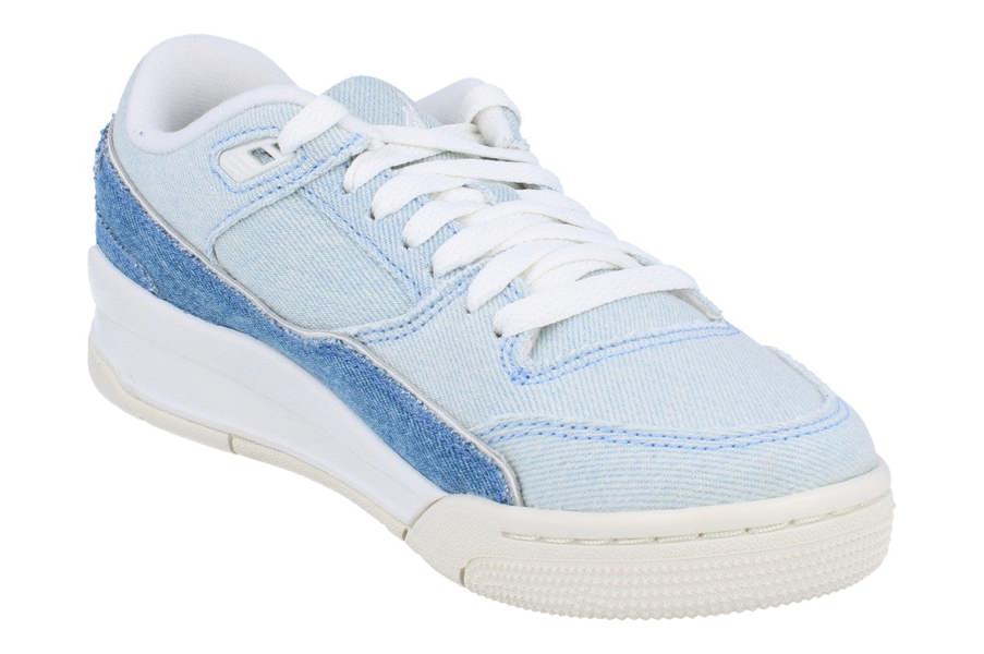 Nike Air Jordan Womens Flight Court Se Trainers Ib4414 Shoes  100 - Sail Worn Blue 100 - Photo 3