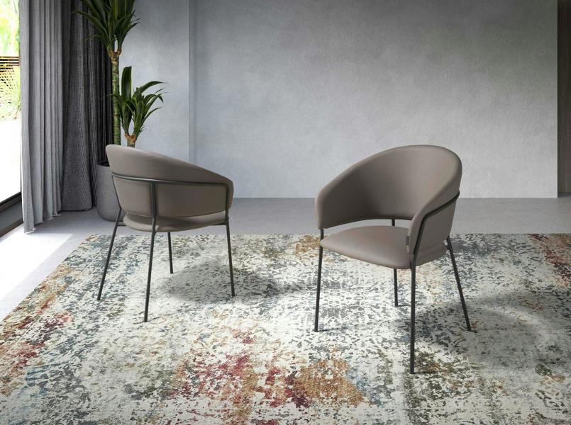 Angel Cerdá Dark Mink Leatherette Chair 4088