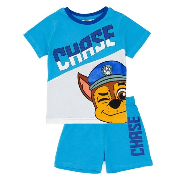 Paw Patrol Boys Chase Short Pyjama Set - Blue/White