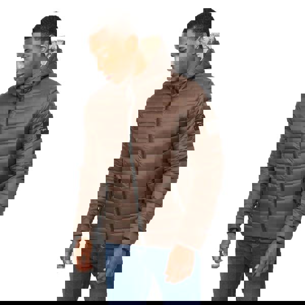 Crosshatch Mens Gattering MVE Jacket - Brown - 