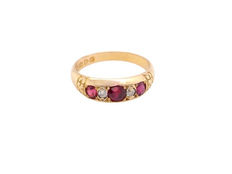 Vintage Tom A fine Edwardian Ruby and Diamond Ring