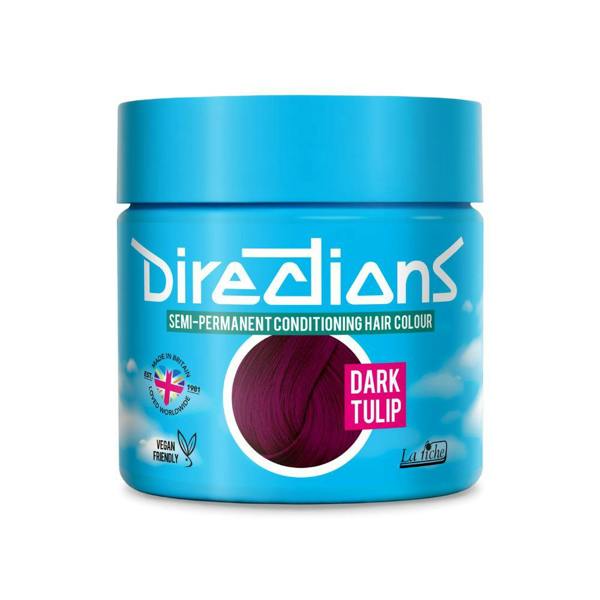 Directions 4 x La Riche Directions Semi-Permanent Hair Color 100ml Tubs - Dark Tulip