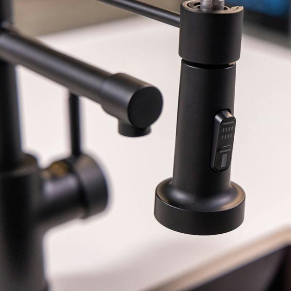 Flode böjig | Multiuse Style 3 in 1 Instant Boiling Tap with Flexi Spray | Matt Black Finish