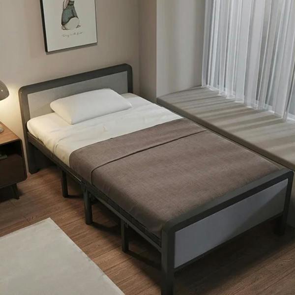 Havendro Folding Single Guest Bed Padded Foam Metal Frame Fold Up Sleeper for Home Outdoor