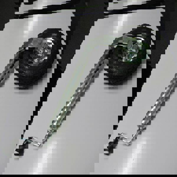 Pneumatic Caravan Jockey Wheel 48MM with Metal Rim (Heavy Duty Trailer Wheel Guide)