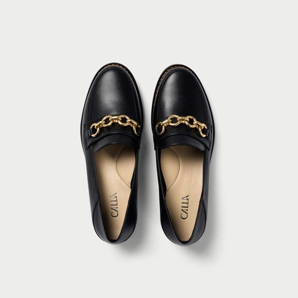 Calla Rebecca Shoes - Black Leather