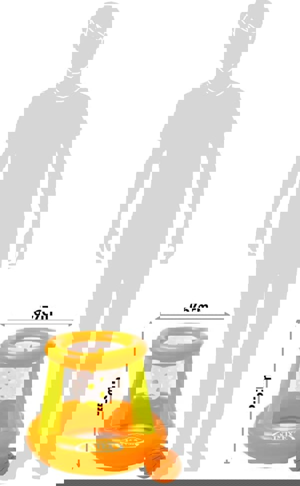 Intex Floating Hoops Game - Inflatable Basketball Hoop Ø 67 x 55 cm | Fun Pool Toy for Kids & Adults