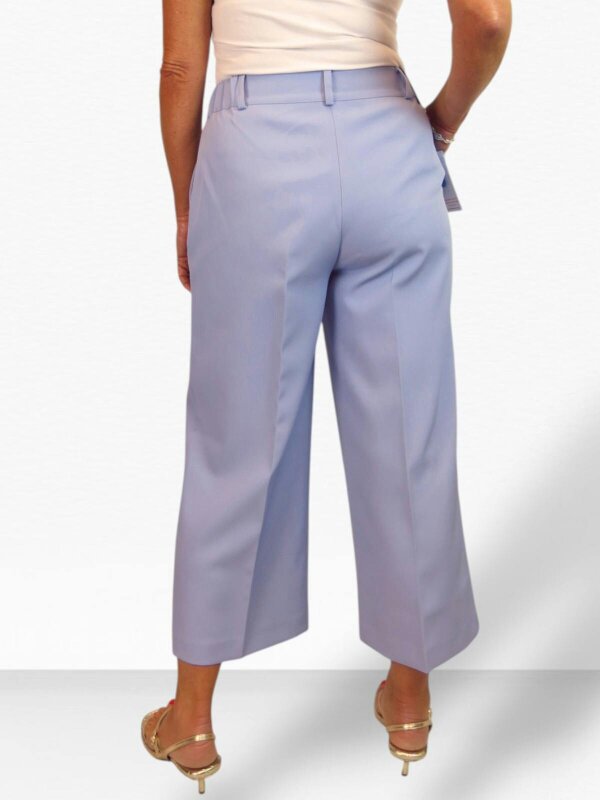 Paulo Due Womens Wide Leg Cropped Tailored Trousers