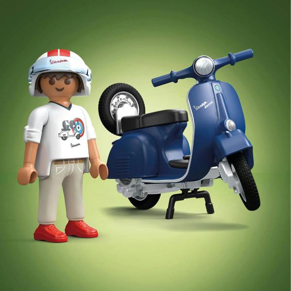 Playmobil 1969 Vespa 150 Sprint Veloce, blue - 71622 Playset