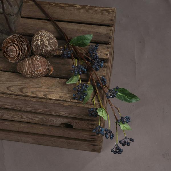 Wyld Haus Set of 3 Artificial Flowers Viburnum Berry Stem