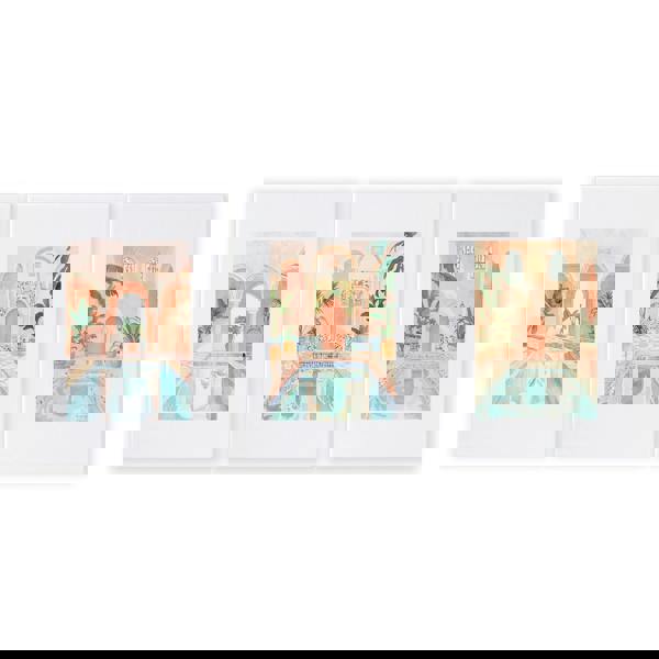 Large Wall Pictures For Living Room | Set of 3 Beach Decor Wall art Prints