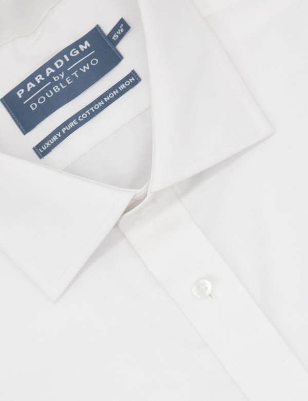 White Non-Iron Pure Cotton Twill Shirt