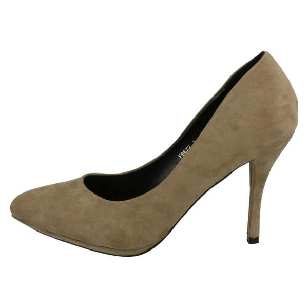 Spot On Ladies Spot On High Heel Pointed Toe Court Shoe