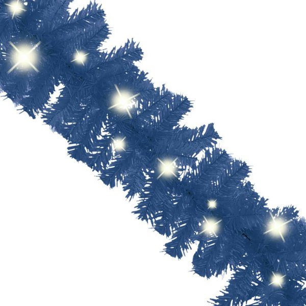 Berkfield Christmas Garland with LED Lights 5 m Blue