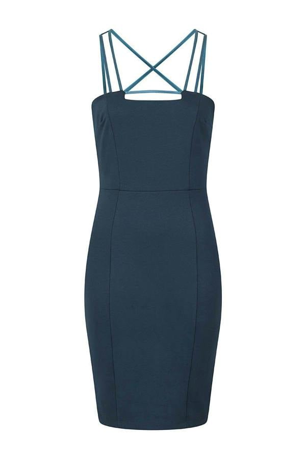 HotSquash Spaghetti Strap Ponte Dress