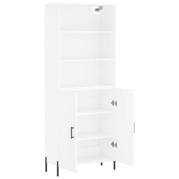 Berkfield Highboard White 69.5x34x180 cm Engineered Wood