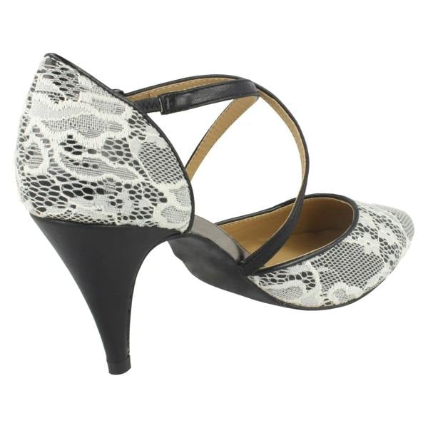 Anne Michelle Ladies Anne Michelle Pointed Toe Court Shoes