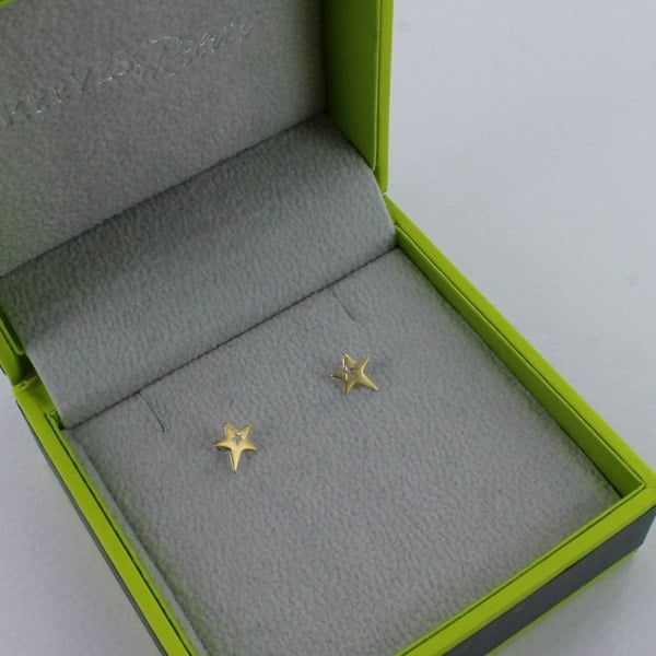 Seren Star Sterling Silver Stud Earrings - Reeves & Reeves