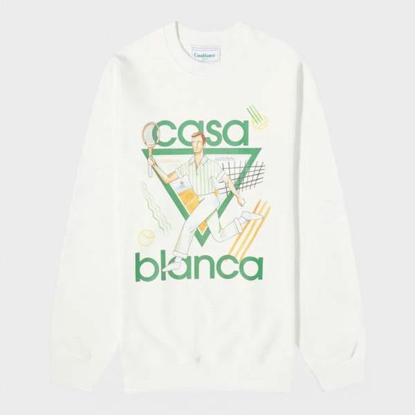 Casablanca Le Jeu Printed Sweatshirt White