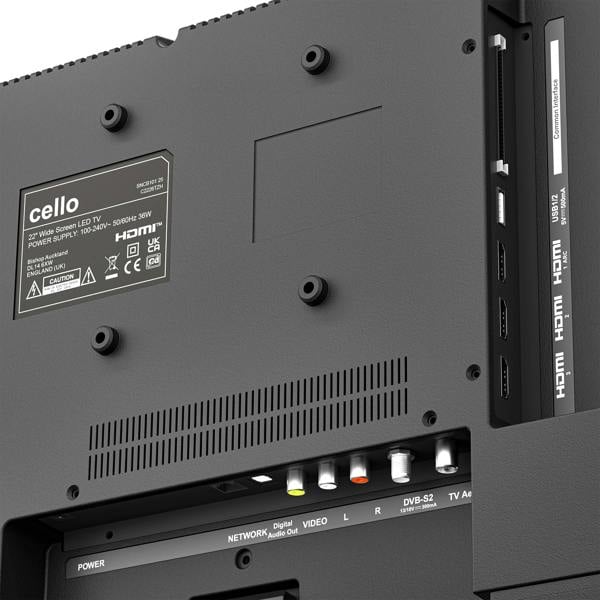 Cello 24 inch Smart Samsung Plus TV with Frameless Bezel