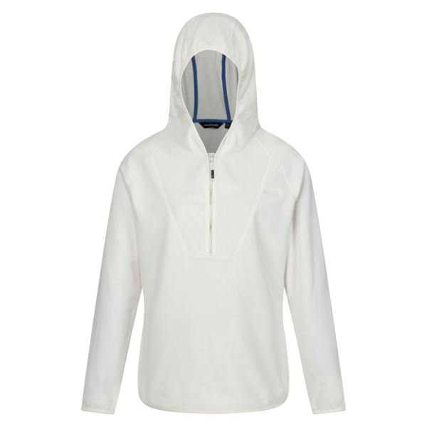 Regatta Womens/Ladies Warriewood Microfleece Half Zip Hoodie - Polar Bear