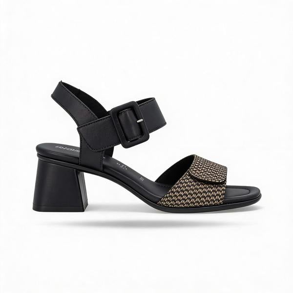 Remonte D1K51 Ankle Strap Sandals   in  Black