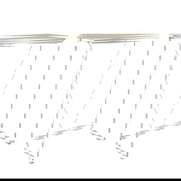 Dorel Home Dante Writing Desk in Natural / Metal Frame