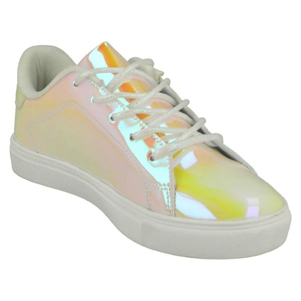 Spot On Girls Spot On Casual Hologram Trainers