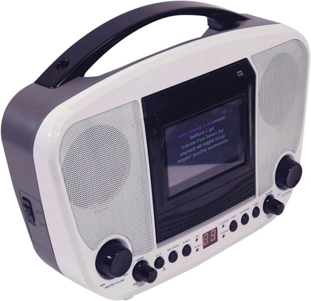 Mr Entertainer Portable Karaoke Player White/Black
