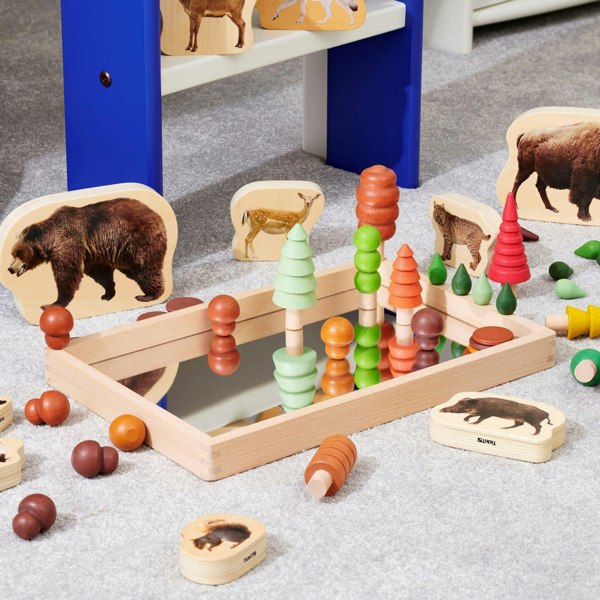 tickit Small Wooden Mirror Tray