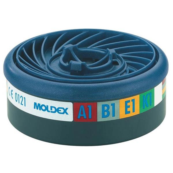 Moldex Easylock Abek1 Gas Filter Cartridge (wrap Of 2) - Multi Colour