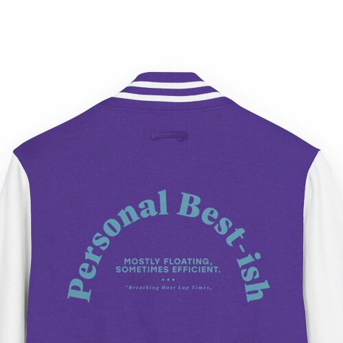 Anchor & Crew Personal Best-ish Swimming Club League Cotton Varsity Letterman Jacket