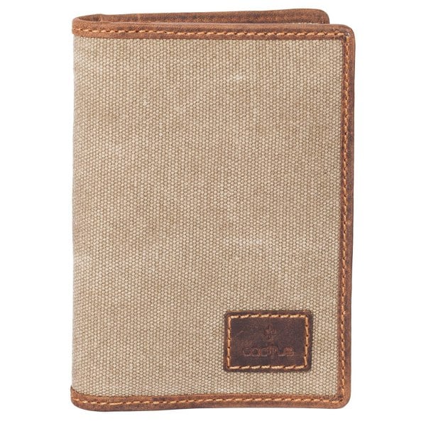 Mala Leather Canvas & Hunter Leather RFID Passport Cover