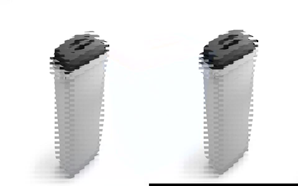 Durable ECO 60L Bin Lid Black | Recycled Plastic Rectangular Lid | DURABIN