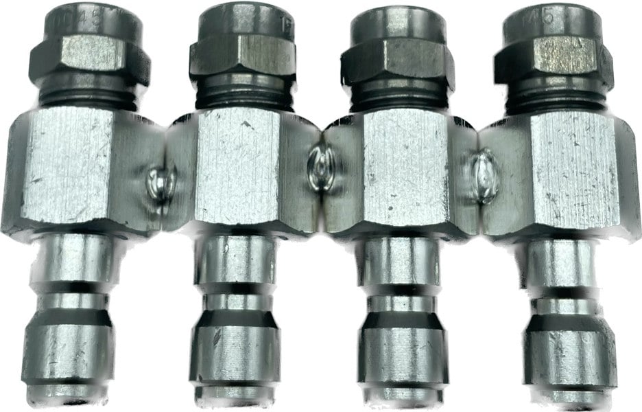 Equip2clean Quick release J-Rod Nozzle Holder - Stainless Steel (Quad Jet) - Custom Build