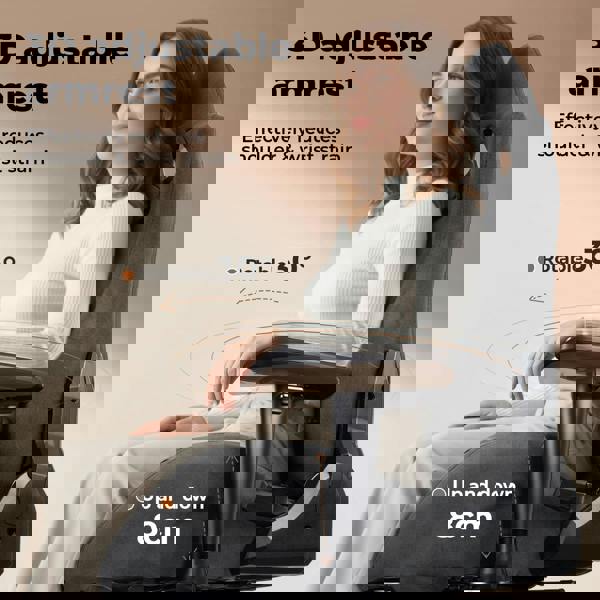 Levede Ergonomic Office Chair 165° Reclining Executive Chair Spring Foam Cushion