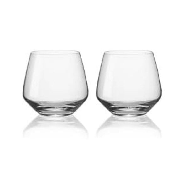 Diamante Charisma Stemless Wine Glasses - Set of 2