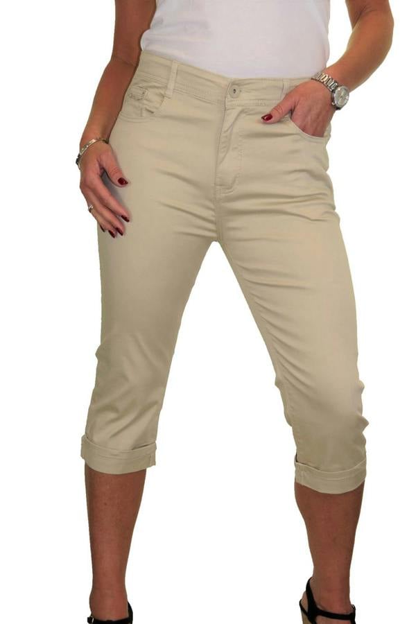 Paulo Due Women's Cropped Chino Trousers with High Waist