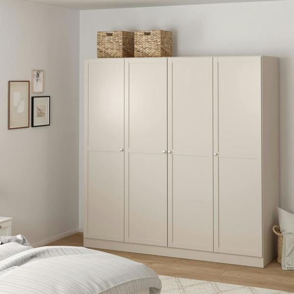 Furniture To Go Brande Wardrobe with 4 Frame Doors in Cashmere