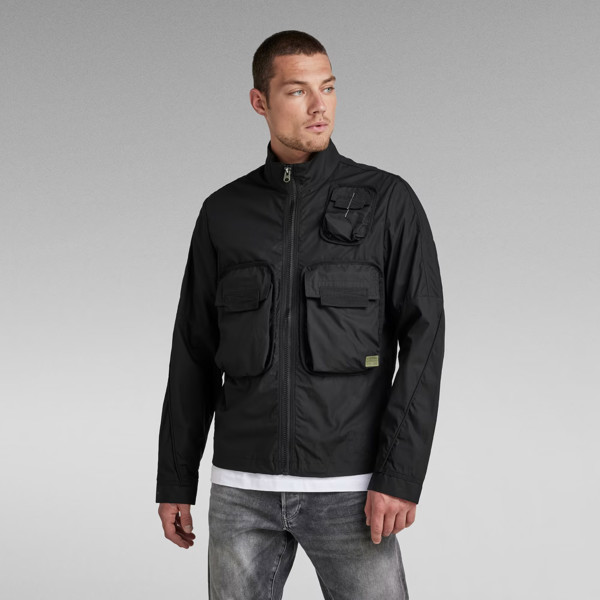 G-Star Overshirt Bound Pocket Track Bomber Jacket - Black