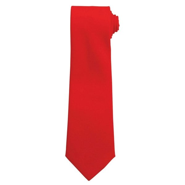 Premier Plain Polyester Tie - Red