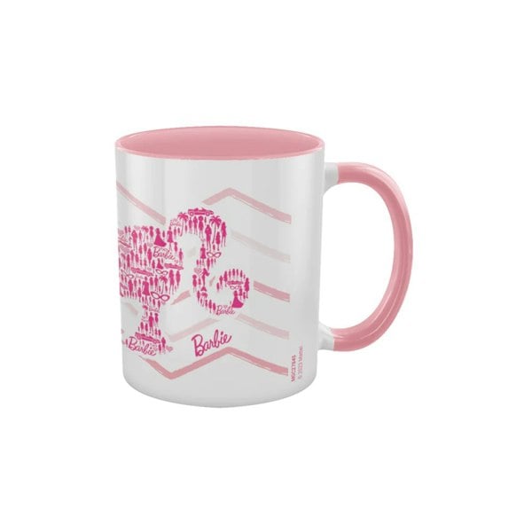 Barbie Inner Two Tone Mug - White/Pink