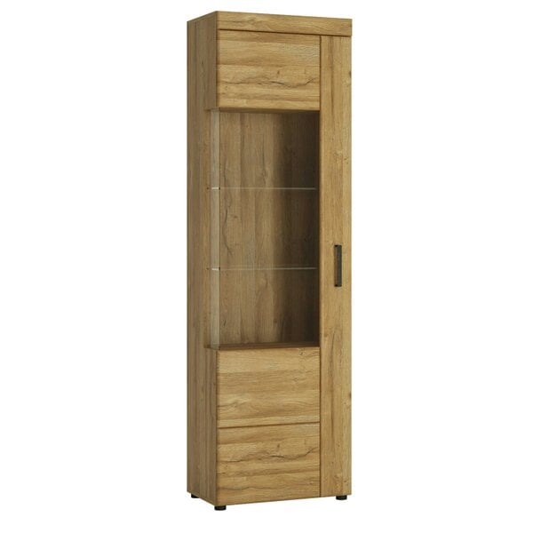 Wyld Haus Cortina Tall Glazed Display Cabinet (LH) in Grandson Oak
