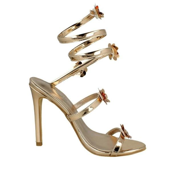 Spot On Ladies Spot On High Heel Strappy Sandals